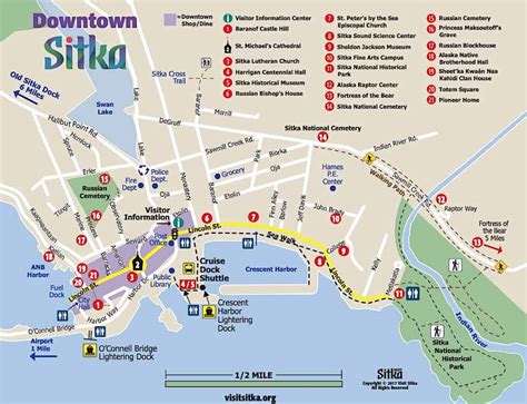 sitka walking tour map.